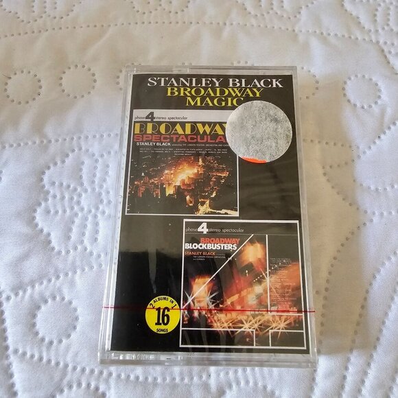 New Stanley Black Broadway Magic Audio Cassette 1994, Sealed Vintage - Picture 1 of 5